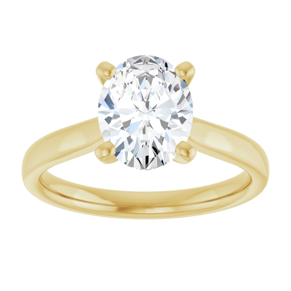 Oval Diamond Solitaire Engagement Ring