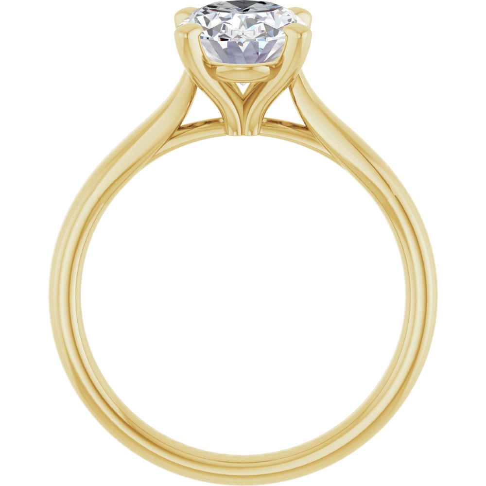 Oval Diamond Solitaire Engagement Ring