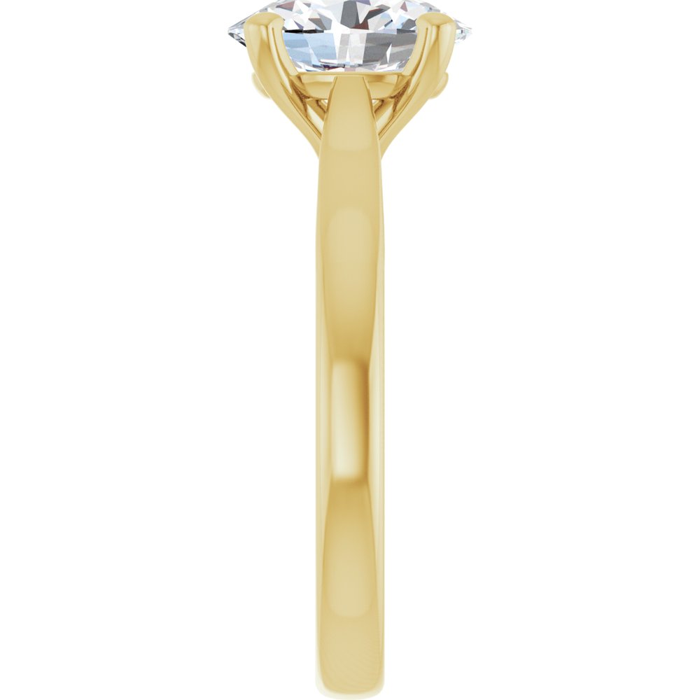 Oval Diamond Solitaire Engagement Ring