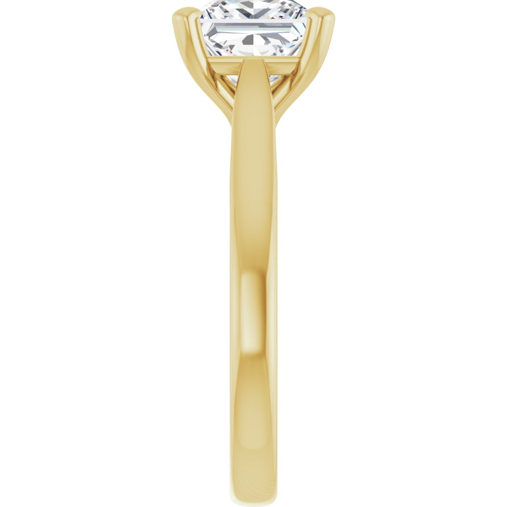 Square Diamond Solitaire Engagement Ring