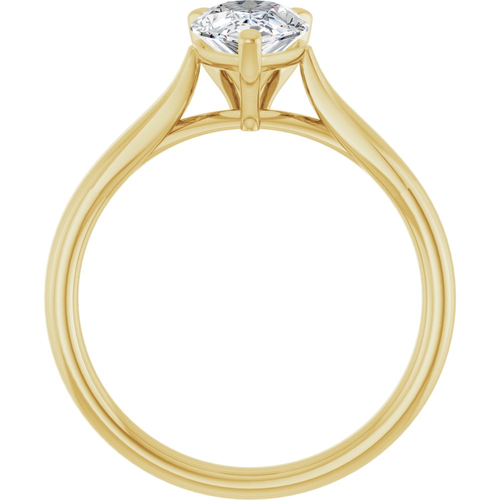 Pear Diamond Solitaire Engagement Ring
