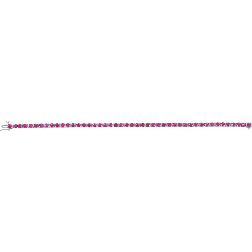 Ruby Line Tennis Bracelet