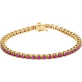 Ruby Line Tennis Bracelet