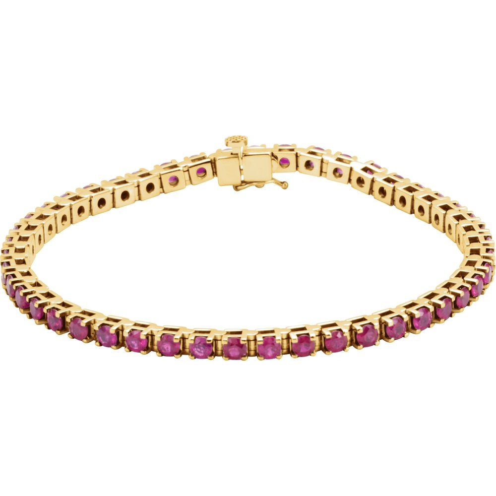 Ruby Line Tennis Bracelet