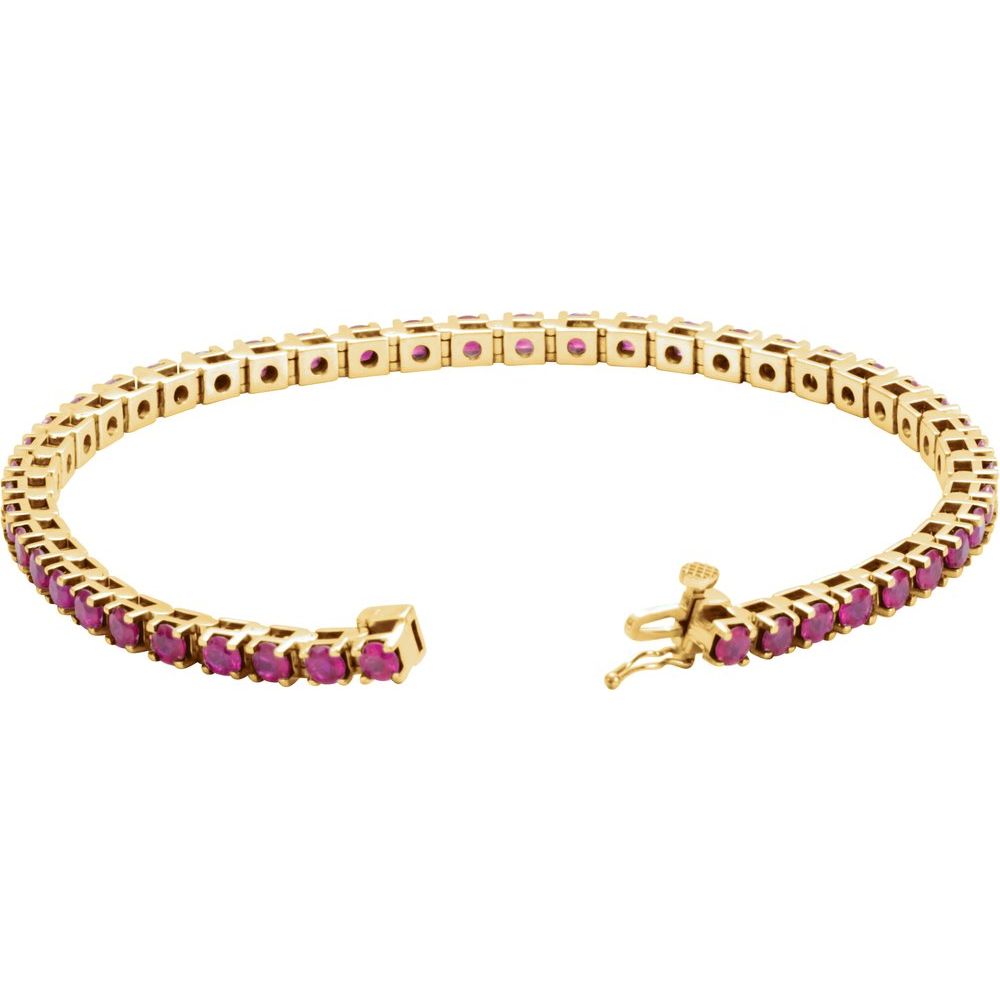 Ruby Line Tennis Bracelet