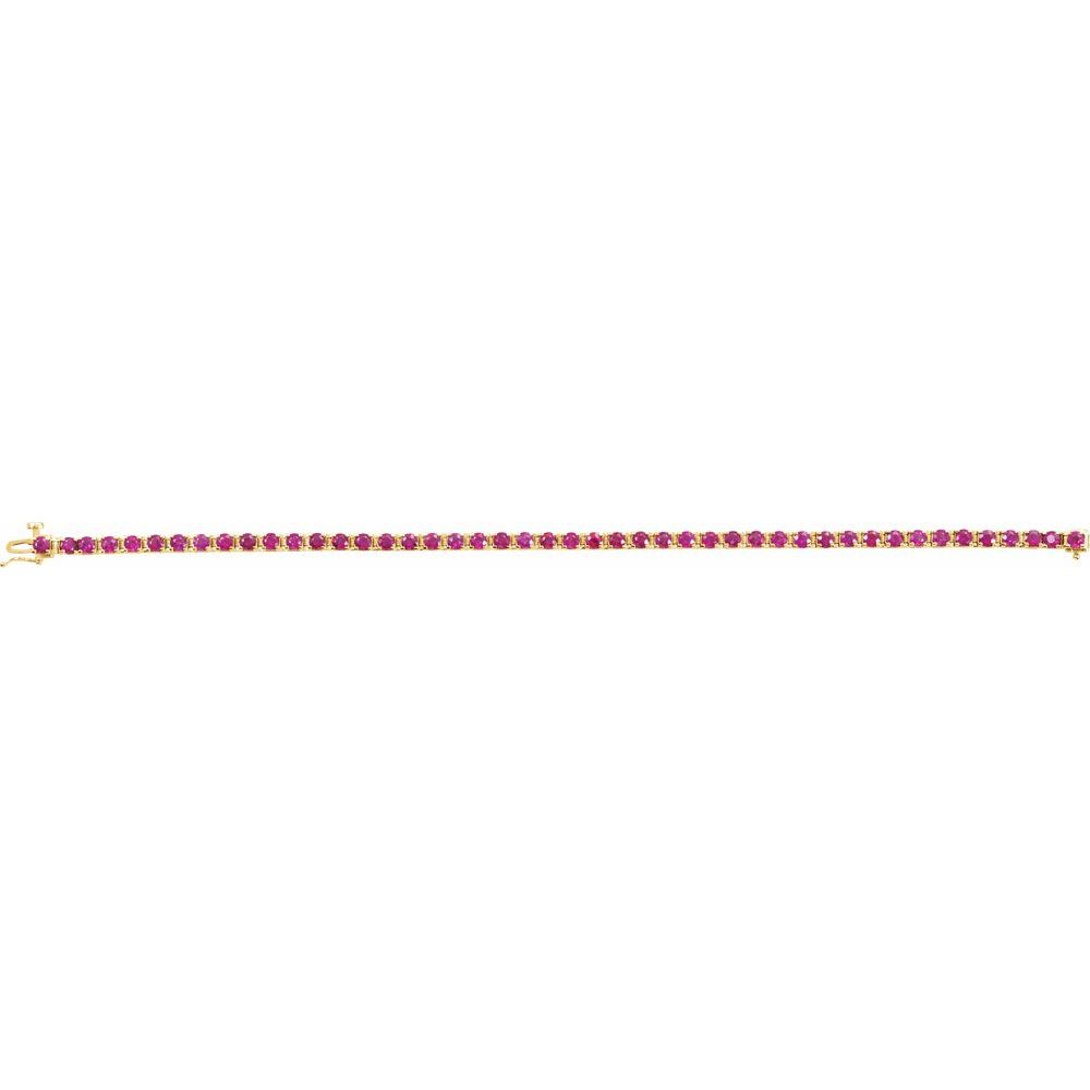 Ruby Line Tennis Bracelet