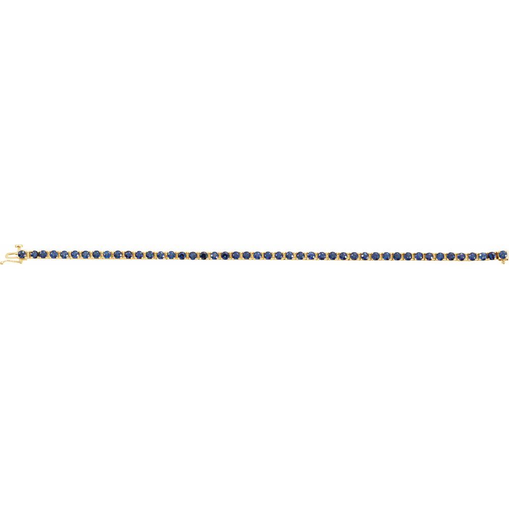 Blue Sapphire Line Bracelet