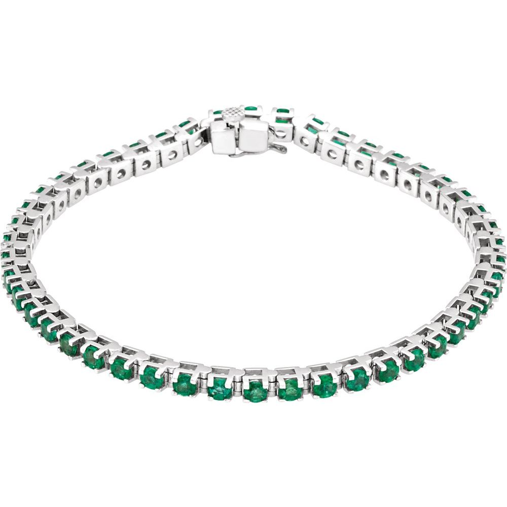 Emerald Line Tennis Bracelet