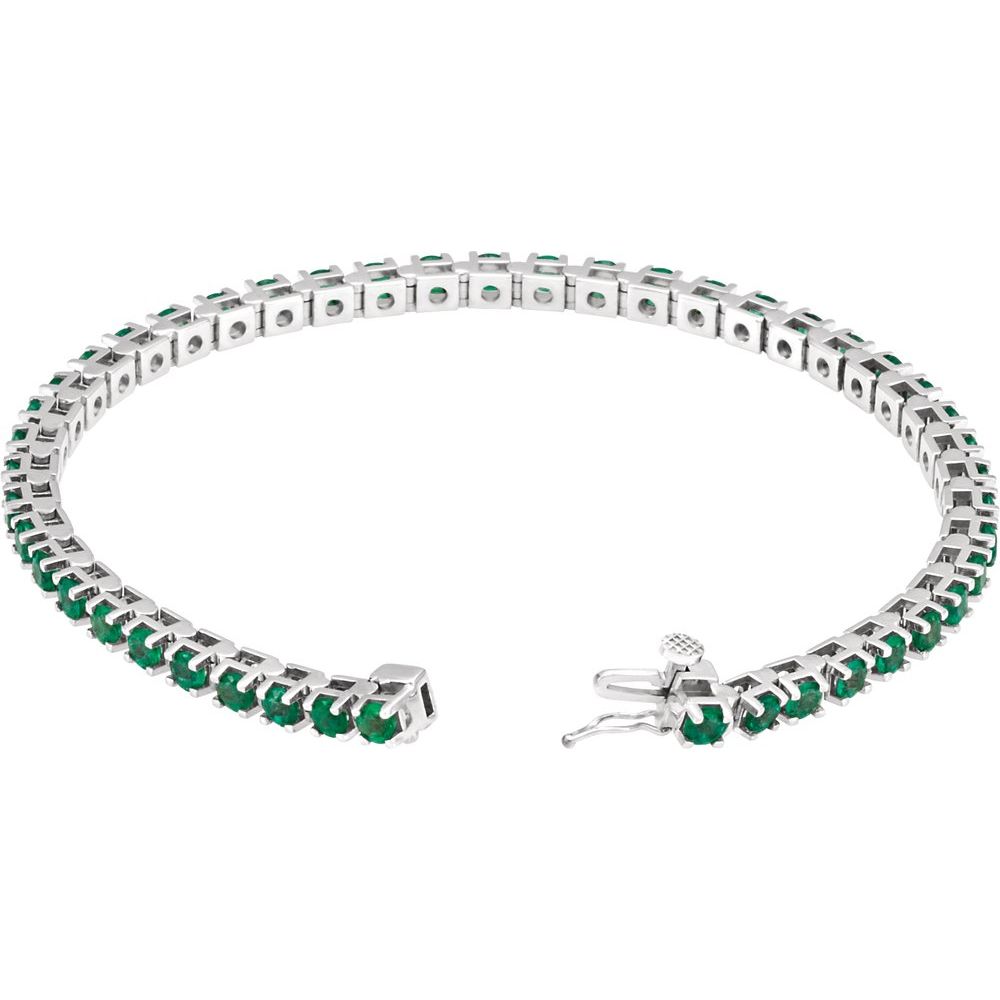 Emerald Line Tennis Bracelet