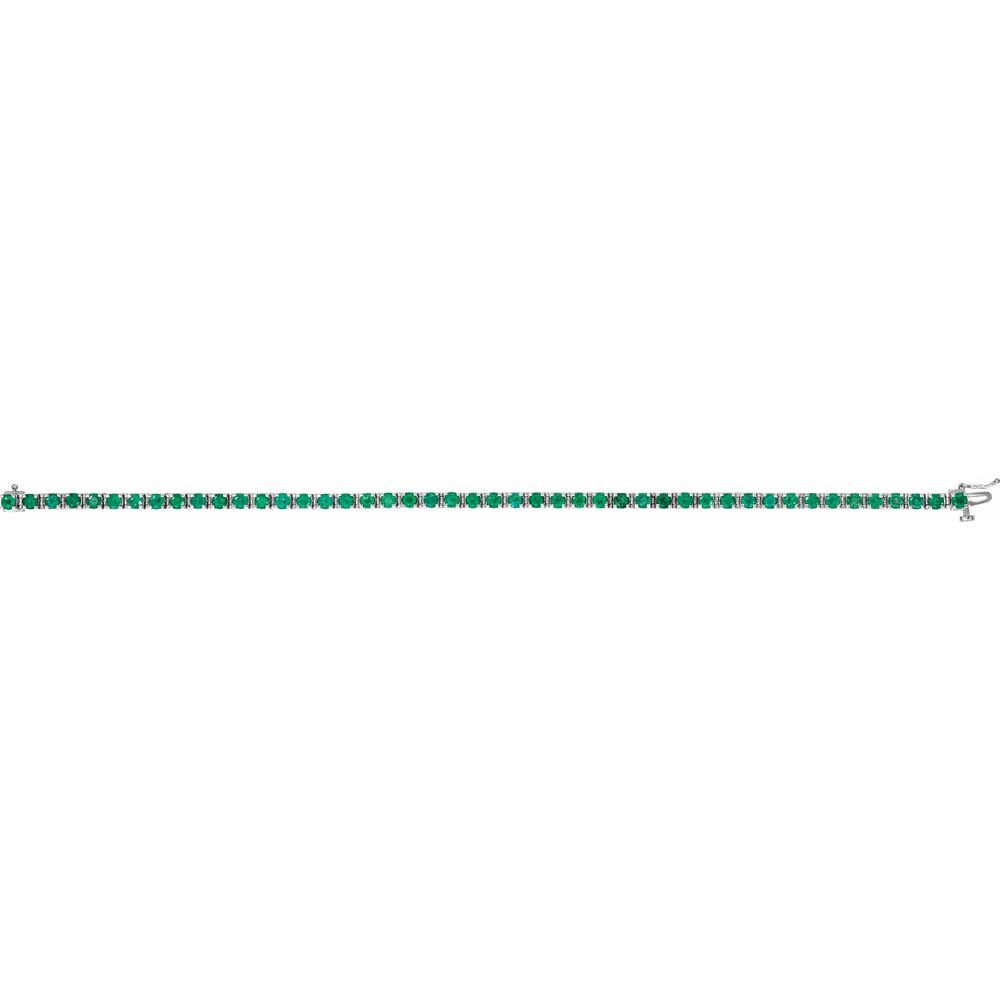 Emerald Line Tennis Bracelet