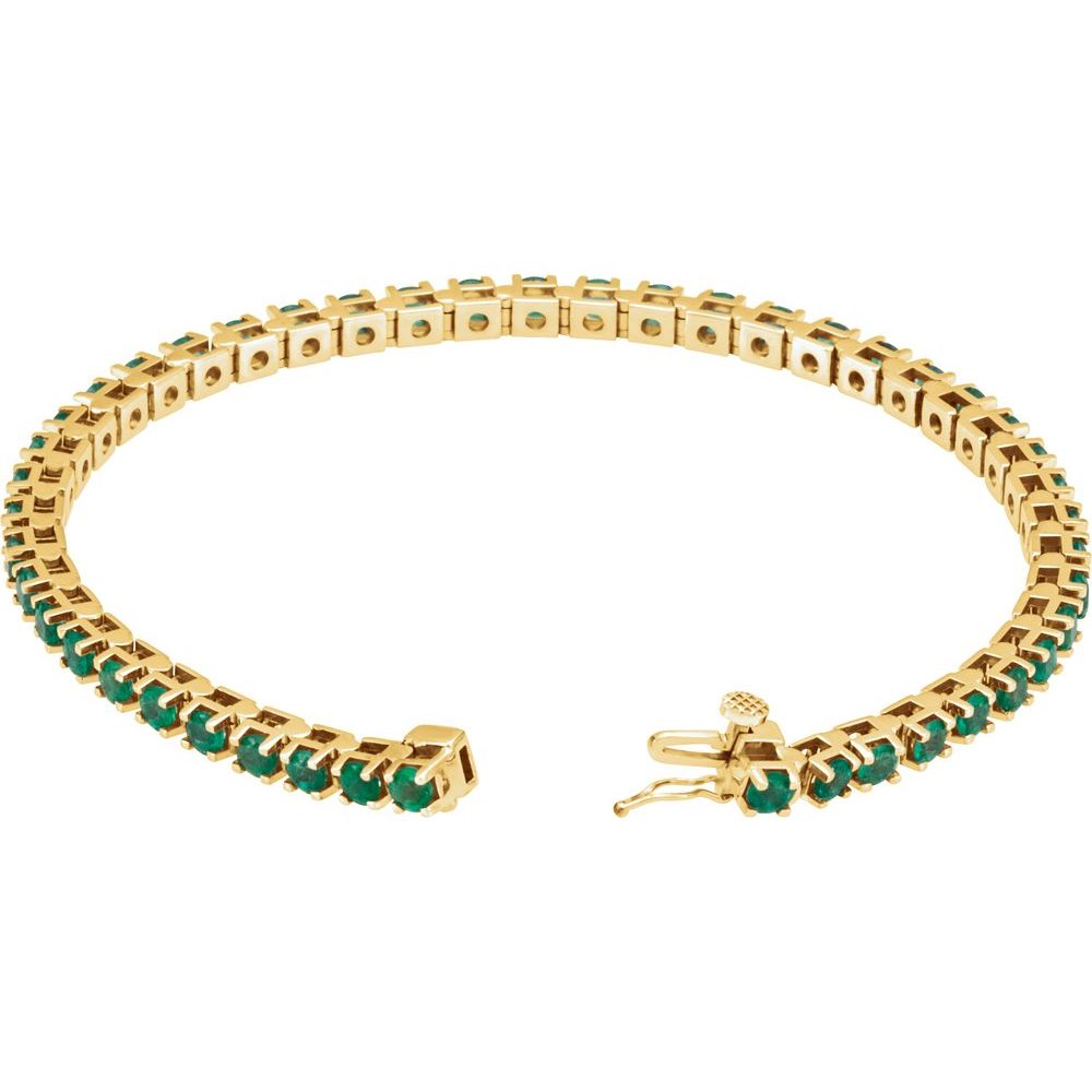 Emerald Line Tennis Bracelet