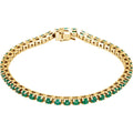 Emerald Line Tennis Bracelet