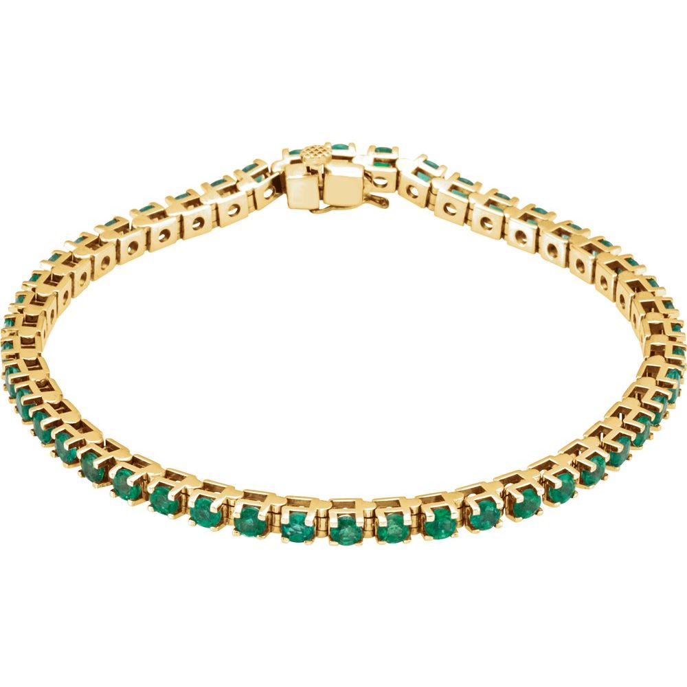 Emerald Line Tennis Bracelet