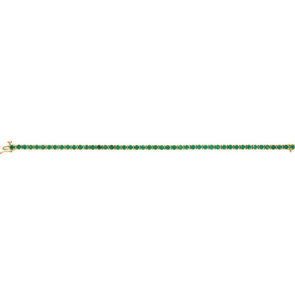 Emerald Line Tennis Bracelet