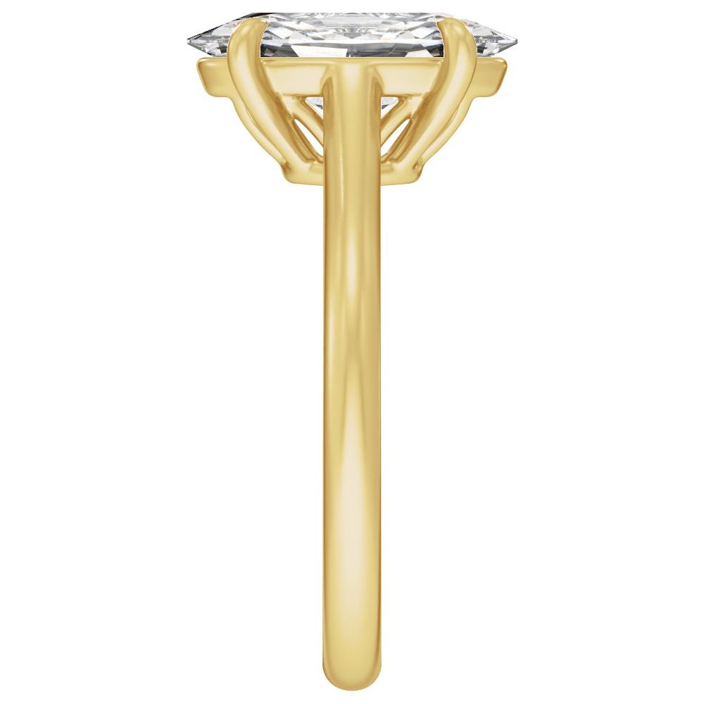 Prong Set Oval Diamond Engagement Ring