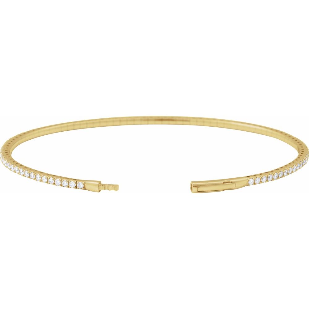 Flexible Diamond Bangle Bracelet