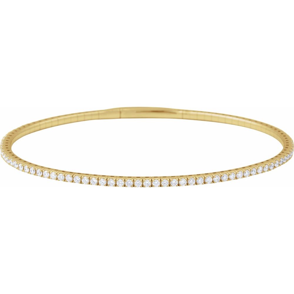 Flexible Diamond Bangle Bracelet