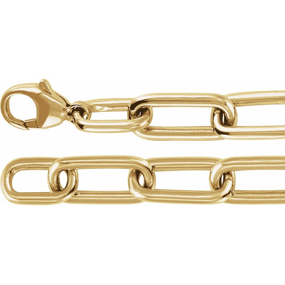 Diamond Paperclip Chain Bracelet