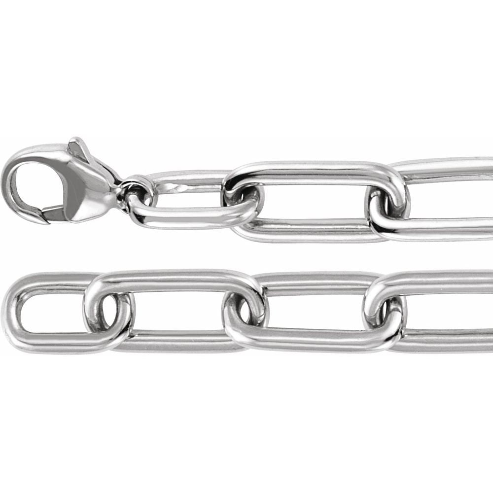 Diamond Paperclip Chain Bracelet