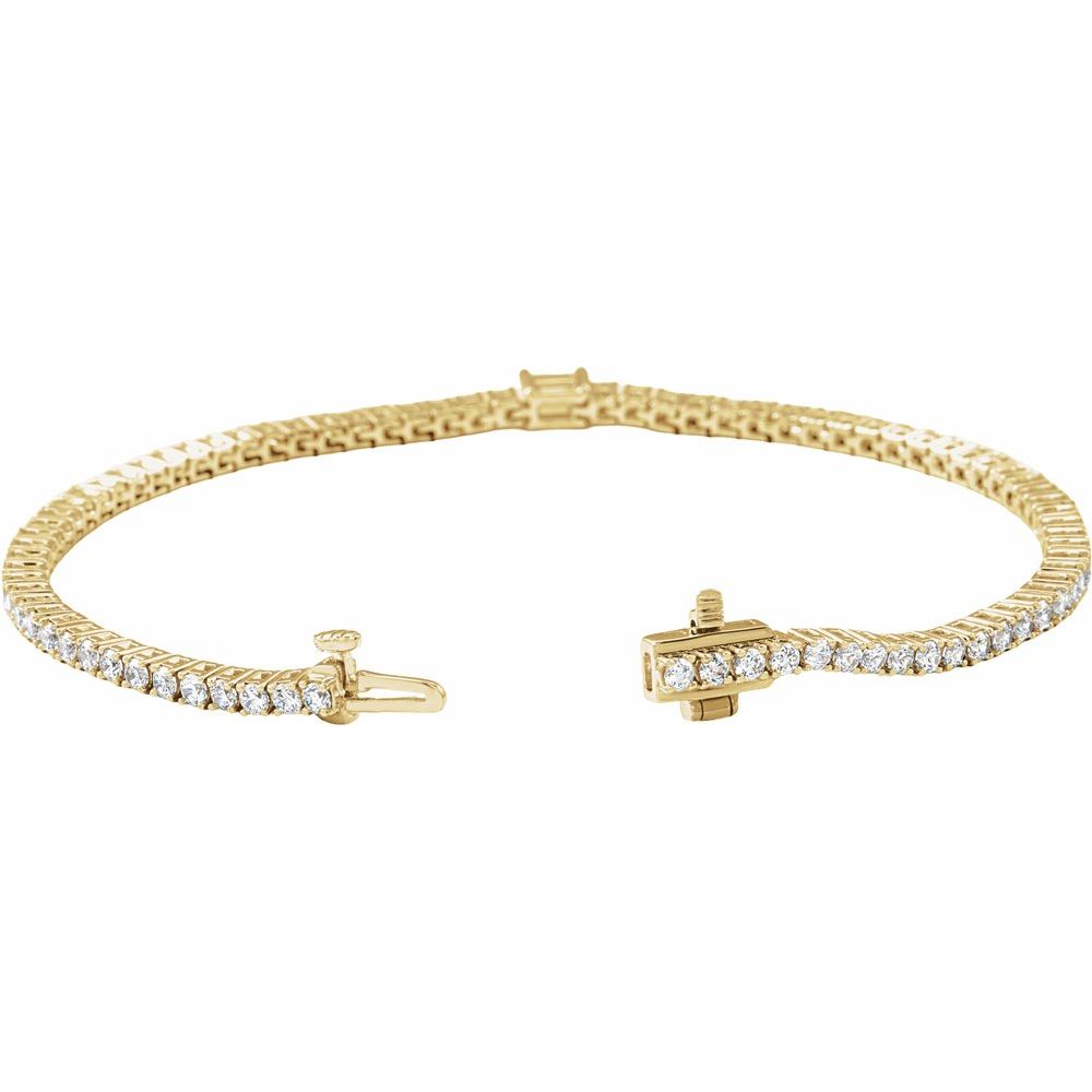 Diamond Tennis Bracelet with Emerald Center Stone